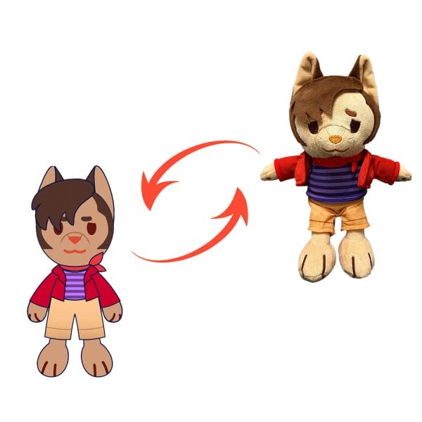 Brown Coyote Doll