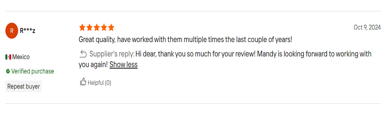 Cooperation Feedback / Client Reviews