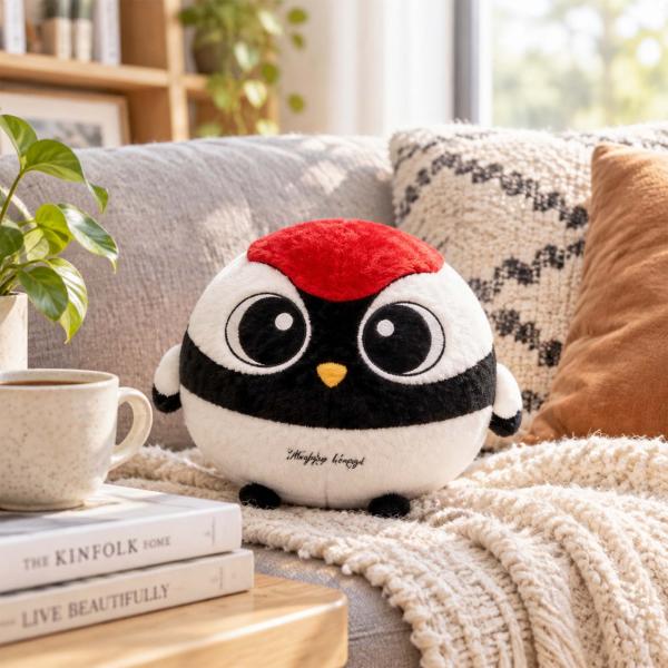 Custom Red-crowned Crane Plush Pillow Doll