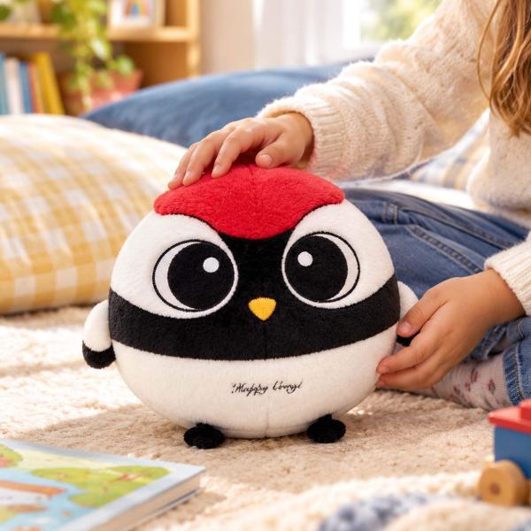 Custom Red-crowned Crane Plush Pillow Doll